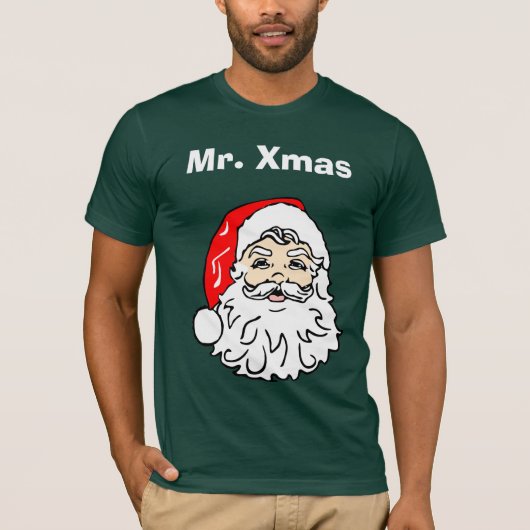 de heer Xmas T-shirt (Voorkant)