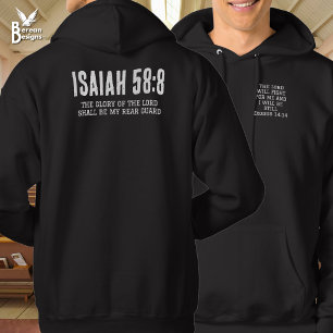DE HEER ZAL MIJN ACHTERHOEDDE ZIJN Christelijke Bi Hoodie