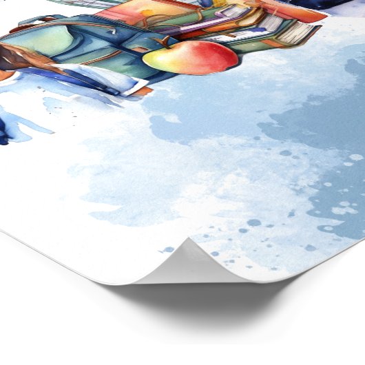 De Heer zal u begeleiden Christelijke Nursery Wall Poster (Hoek)