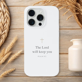 De Heer Zal U Behouden – Psalm 121 Christelijk iPhone 15 Pro Case