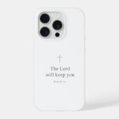 De Heer Zal U Behouden – Psalm 121 Christelijk iPhone Hoesje (Achterkant)