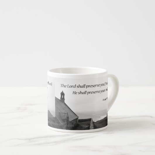 De Heer zal u bewaren Espresso Kop (Voorkant rechts)