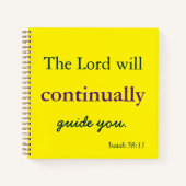 De Heer zal u leiden Notitieboek (Voorkant)