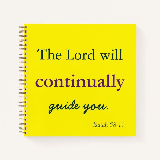 De Heer zal u leiden Notitieboek (Voorkant)