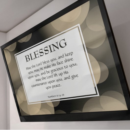 DE HEER ZEGENE U Nummers 6v24-26 Christelijk Poster