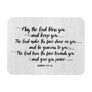 De Heer zegent u en houdt u magneet