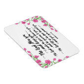 De Heer zegent u en houdt u magneet w / bloemen (Rechterzijde)