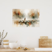 De Heere is mijn Herder Aquarel Bijbelvers Poster (Keuken)