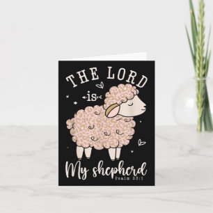 De Heere is mijn herder, gebedje Christelijke scha Kaart