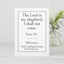 De Heere is mijn herder, Psalm 23:1 Bijbelvers