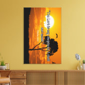 "De HEERE is mijn Herder" (Psalm 23:1) Christelijk Canvas Afdruk (Insitu (Woonkamer))