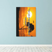 "De HEERE is mijn Herder" (Psalm 23:1) Christelijk Canvas Afdruk (Insitu (Houten vloer))