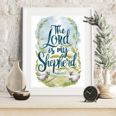 De Heere is mijn Herder Psalm 23:1 Pastoriale Kuns Poster