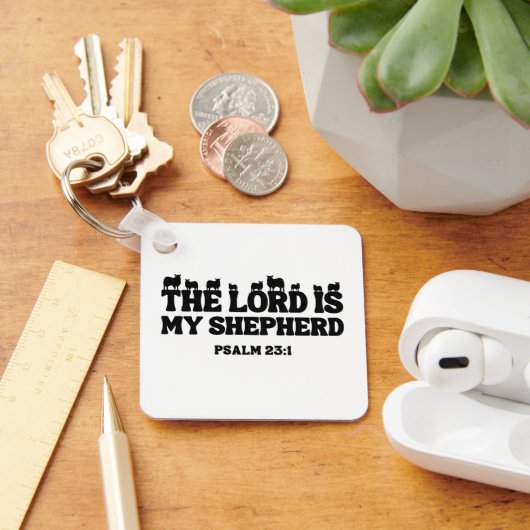 De Heere Is Mijn Herder – Psalm 23:1 Sleutelhanger (Bureau)