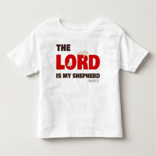 De Heere is mijn Herder Psalmen 23 Christelijk Gel Kinder Shirts
