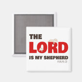 De Heere is mijn Herder Psalmen 23 Christelijk Gel Magneet (Voorkant / Achterkant)