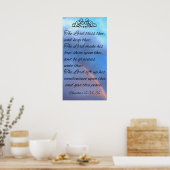 De Heere zegene u en behoede u Poster (Keuken)