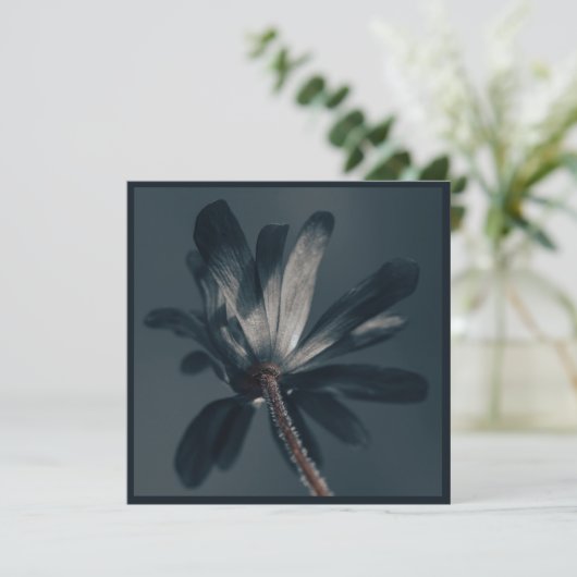 De heerlijk donkere bloem kaart (Staand voorkant)