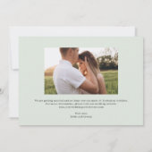 De heerlijke Greenery Wedding sparen de Datum Kaar Bedankkaart (Achterkant)