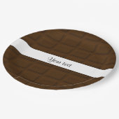 De heerlijke Vierkanten van de Chocolade Papieren Bordje (Gekanteld)