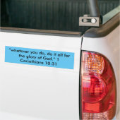 "De Heerlijkheid Gods" Motiverende Bumpersticker (Op Truck)