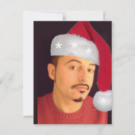 De heerlijkste jager op de kerstkerstman briefkaart