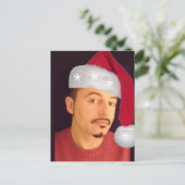 De heerlijkste jager op de kerstkerstman briefkaart (Staand voorkant)