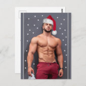 De heerlijkste jager op de kerstkerstman briefkaart (Voorkant / Achterkant)