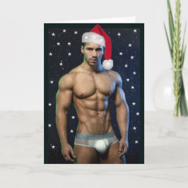 De heerlijkste jager op de kerstkerstman kaart