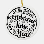 De heerlijkste kerst van het jaar keramisch ornament (Voorkant)