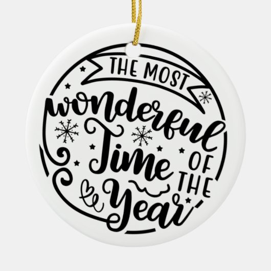 De heerlijkste kerst van het jaar keramisch ornament (Voorkant)