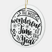 De heerlijkste kerst van het jaar keramisch ornament (Links)