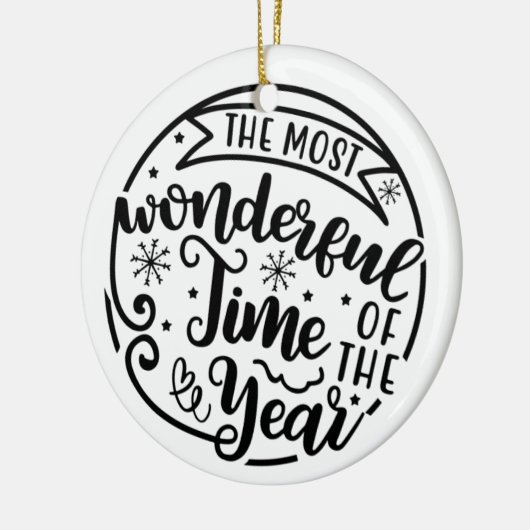 De heerlijkste kerst van het jaar keramisch ornament (Links)