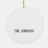 De heerlijkste kerst van het jaar keramisch ornament (Achterkant)