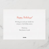 De heerlijkste kerstboom Gold Folie Feestdagenkaart (Achterkant)