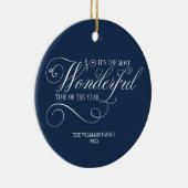 De heerlijkste tijd van de feestdag van het jaar keramisch ornament (Rechts)