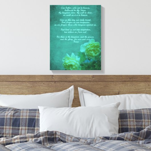 De Heer's gebed Onze vader Canvas Afdruk (Insitu (Slaapkamer))