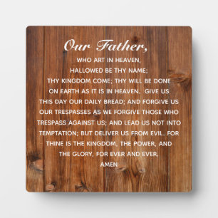 De Heer's gebed Onze vader die in de hemel kunst m Fotoplaat