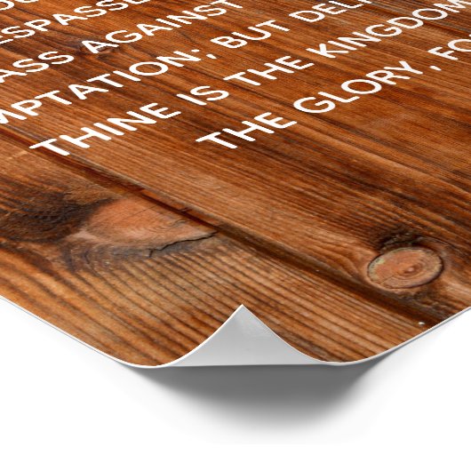 De Heer's gebed Onze vader die in de hemel kunst m Poster (Hoek)