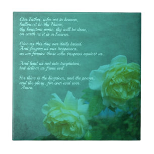 De Heer's gebed Onze vader Tegeltje