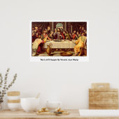De Heer's Supper van Vicente Juan Masip Poster (Keuken)
