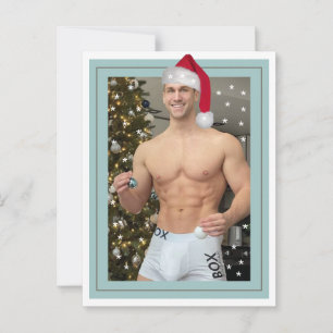 De heerste jachthaven op de planeet! Kerstkerstman Briefkaart