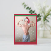 De heerste jachthaven op de planeet! Kerstkerstman Briefkaart (Staand voorkant)