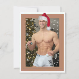 De heerste jachthaven op de planeet! Kerstkerstman Briefkaart