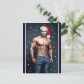 De heerste jachthaven op de planeet! Kerstkerstman Briefkaart (Staand voorkant)