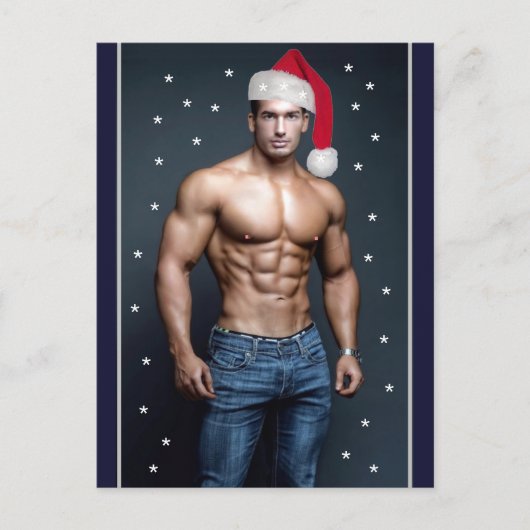 De heerste jachthaven op de planeet! Kerstkerstman Briefkaart (Voorkant)
