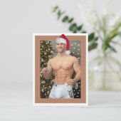 De heerste jachthaven op de planeet! Kerstkerstman Feestdagenkaart (Staand voorkant)