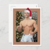 De heerste jachthaven op de planeet! Kerstkerstman Feestdagenkaart (Voorkant / Achterkant)