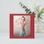 De heerste jachthaven op de planeet! Kerstkerstman Kaart (Staand voorkant)