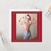 De heerste jachthaven op de planeet! Kerstkerstman Kaart (Voorkant / Achterkant in situ)